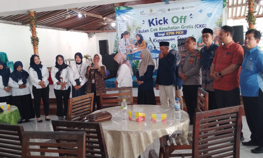 Kapolsek Sewon Dukung Program Cek Kesehatan Gratis bagi KPM PKH
